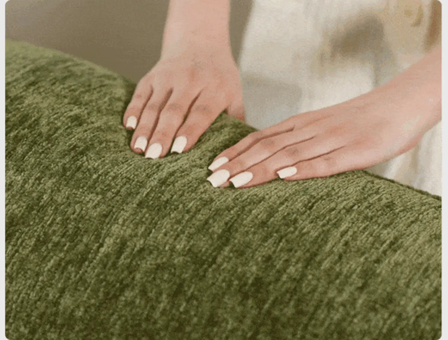 Modern Chenille Extra-Deep Sofa with Adjustable Backrest Image - 9 | homeyfad