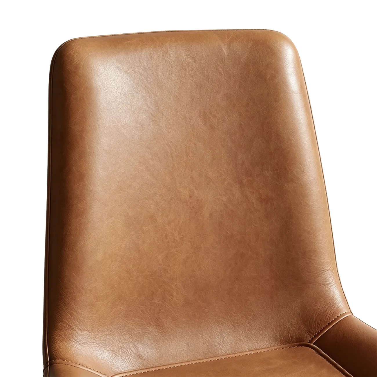 Modern Faux Leather Upholstered Low Back Dining Chairs with Metal Legs Image - 13 | homeyfad
