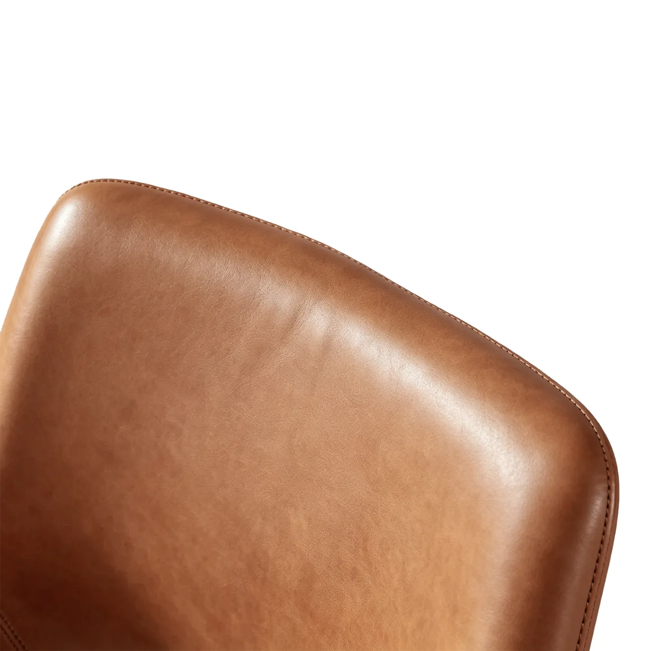 Modern Faux Leather Upholstered Low Back Dining Chairs with Metal Legs Image - 14 | homeyfad