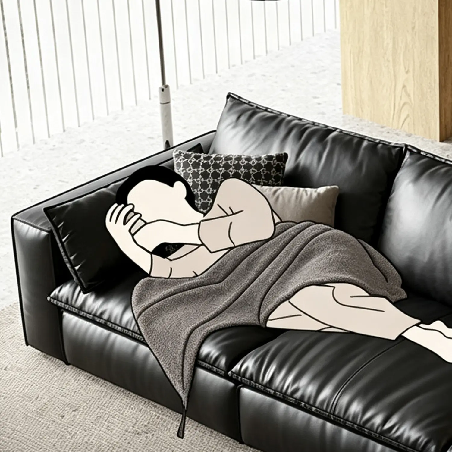 Luxurious Genuine Leather Modular Sofa with Solid Wood Frame Image - 19 | homeyfad