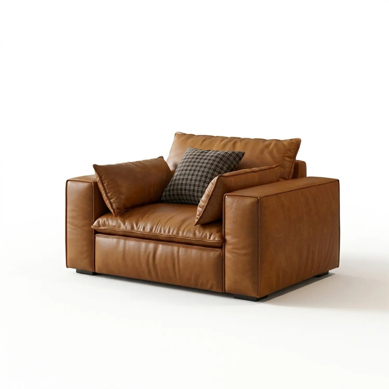 Luxurious Genuine Leather Modular Sofa with Solid Wood Frame Image - 21 | homeyfad