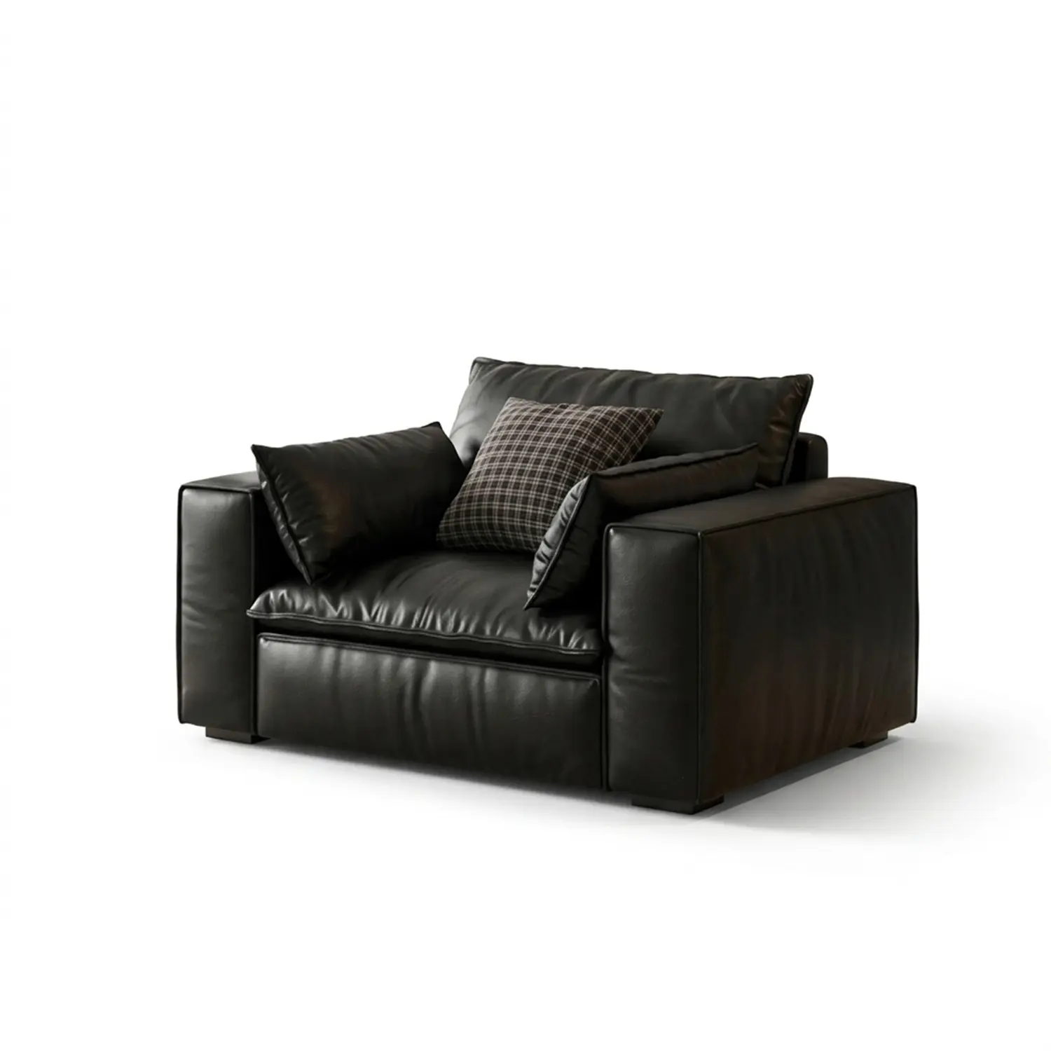 Luxurious Genuine Leather Modular Sofa with Solid Wood Frame Image - 23 | homeyfad