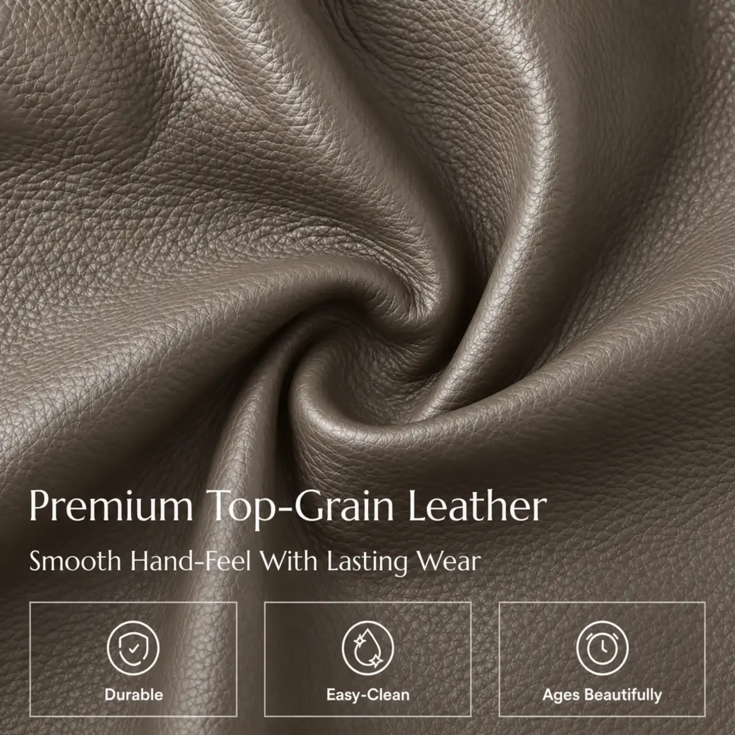 Comtemporary Genuine Leather Accent Chair with Stainless Steel Legs Image - 12 | homeyfad