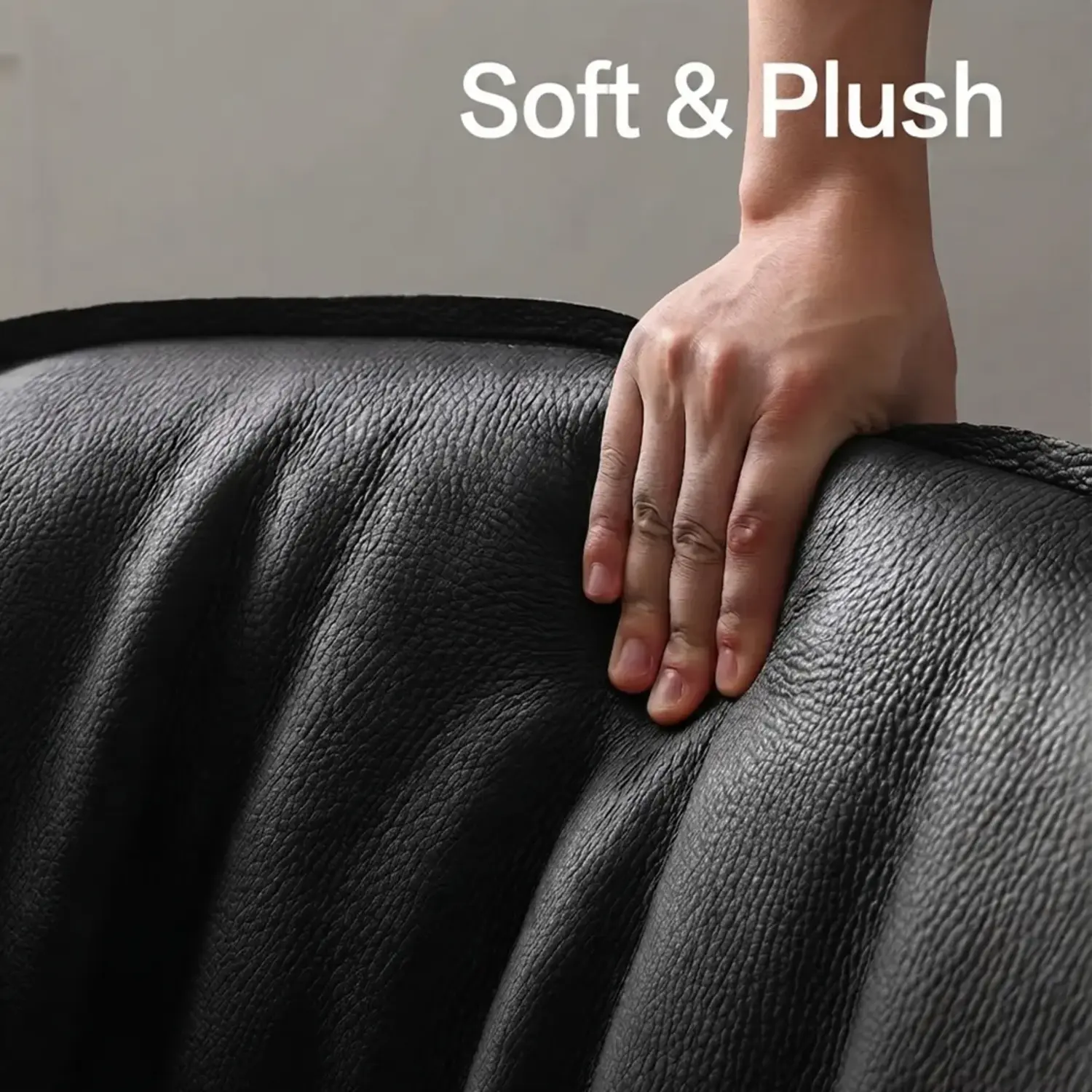 Comtemporary Genuine Leather Accent Chair with Stainless Steel Legs Image - 8 | homeyfad