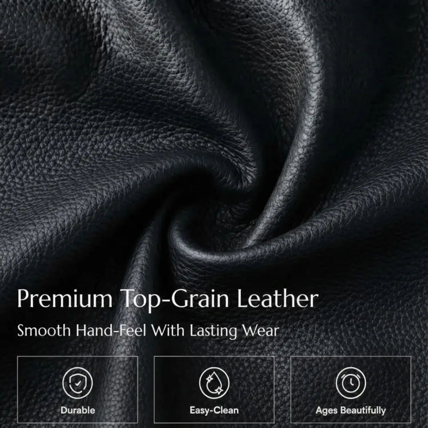 Comtemporary Genuine Leather Accent Chair with Stainless Steel Legs Image - 7 | homeyfad