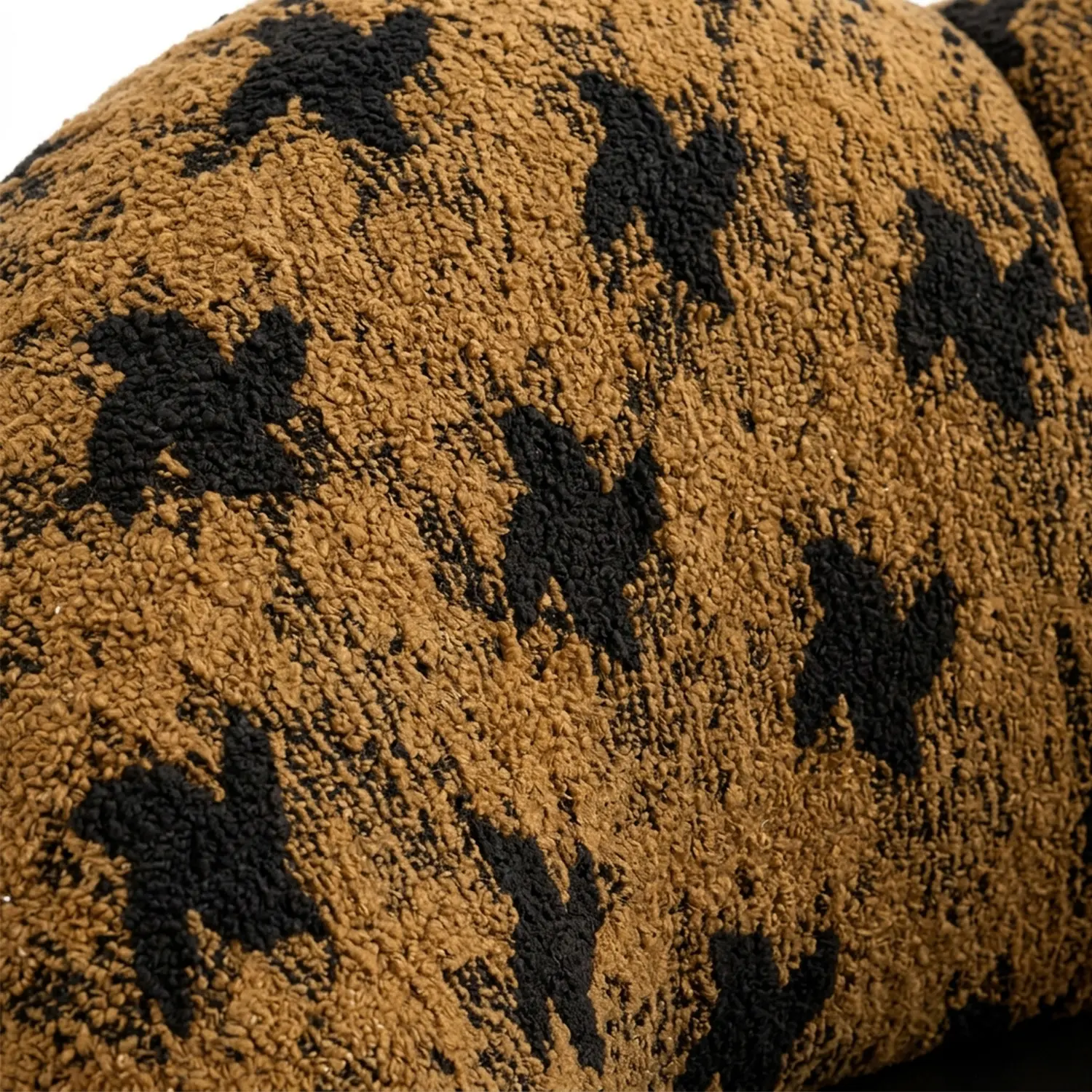 Modern Clown-Inspired Houndstooth Swivel Accent Chair Image - 8 | homeyfad