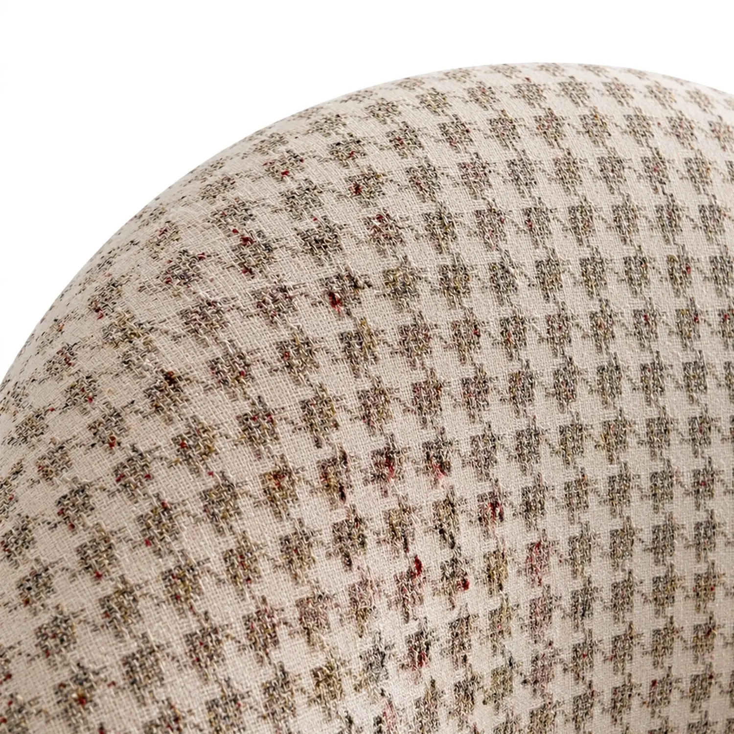 Modern Clown-Inspired Houndstooth Swivel Accent Chair Image - 22 | homeyfad