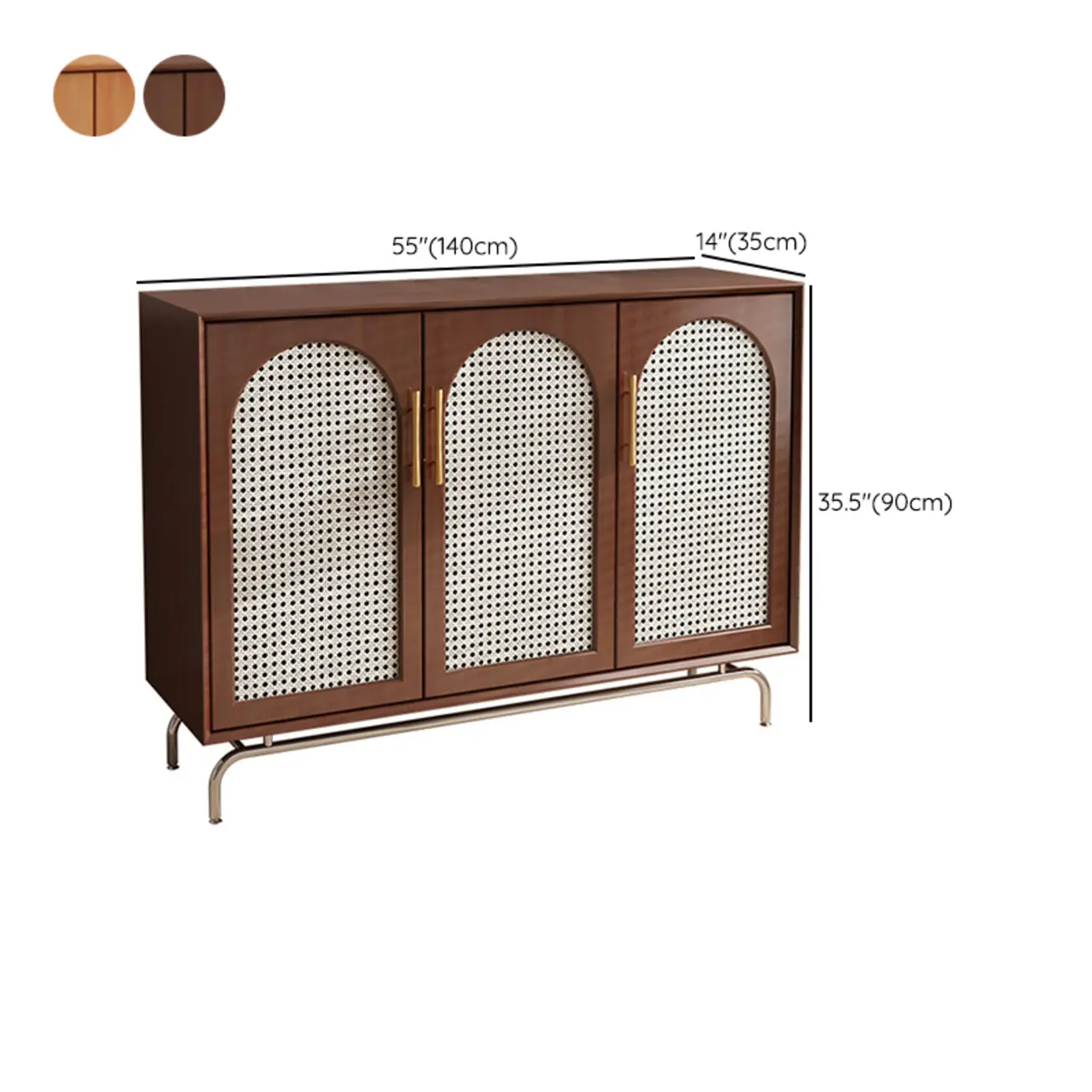 Modern Black Wood Woven Front Storage Cabinet for Living Room Image - 24 | homeyfad