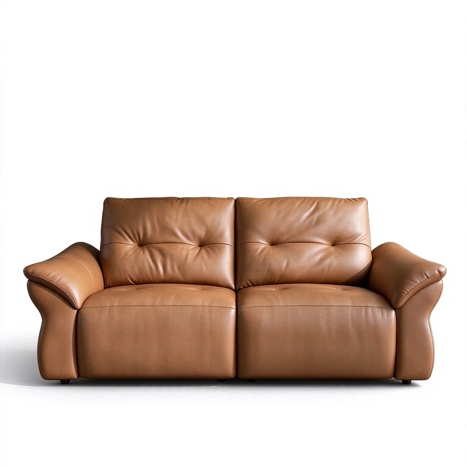 Modern Luxury Top-Grain Leather Tufted Power Reclining Sofa Image - 30 | homeyfad