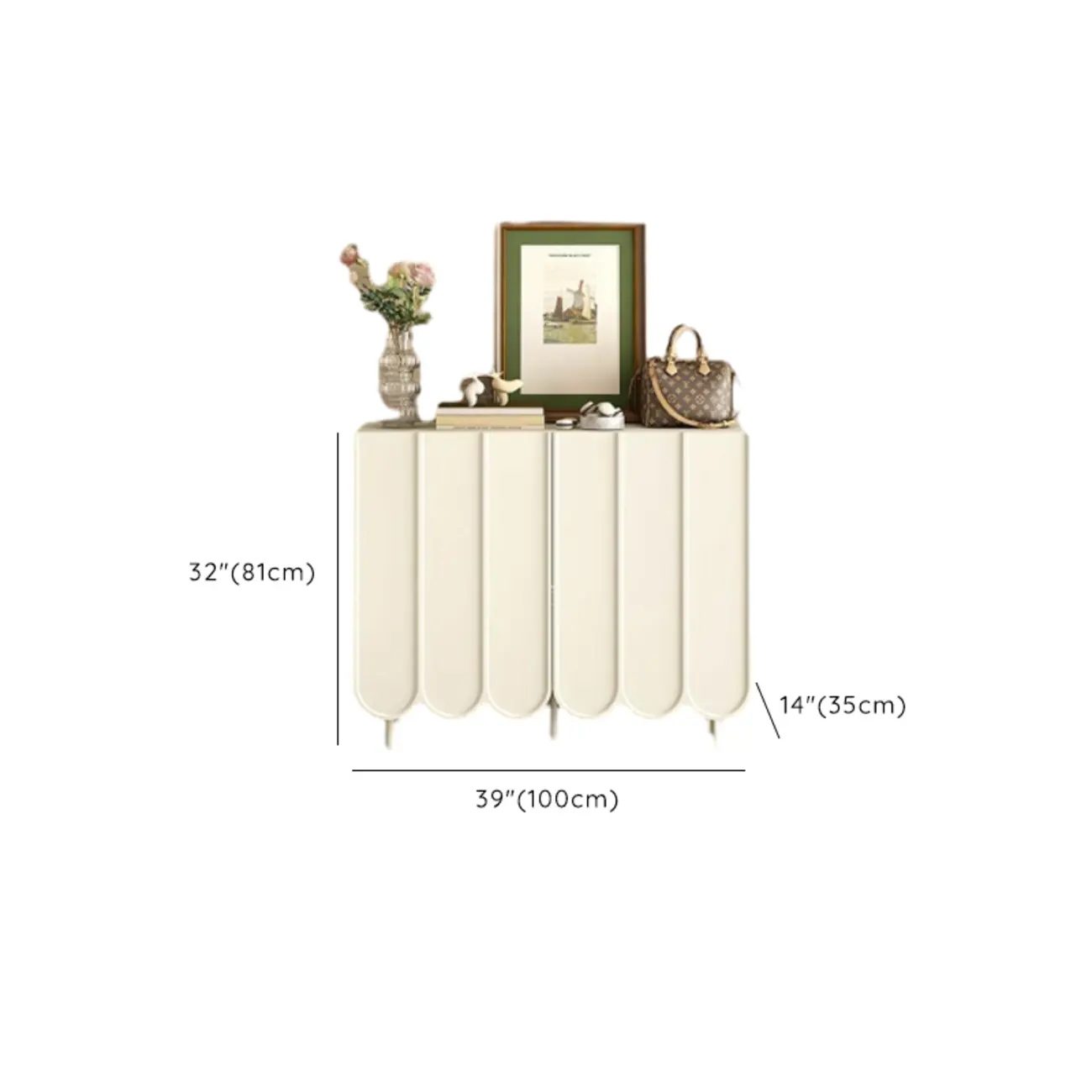 Modern Large beige Wooden Adjustable Entryway Shoe Cabinet Image - 12 | homeyfad