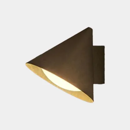 Minimalist Metal Cone Outdoor Wall Sconce Image - 7