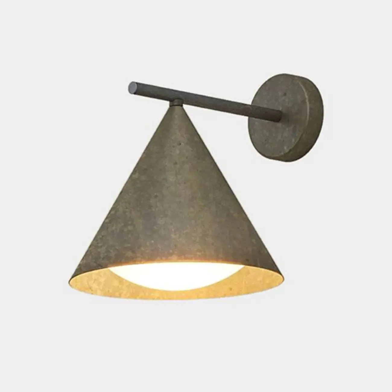 Minimalist Metal Cone Outdoor Wall Sconce Image - 8