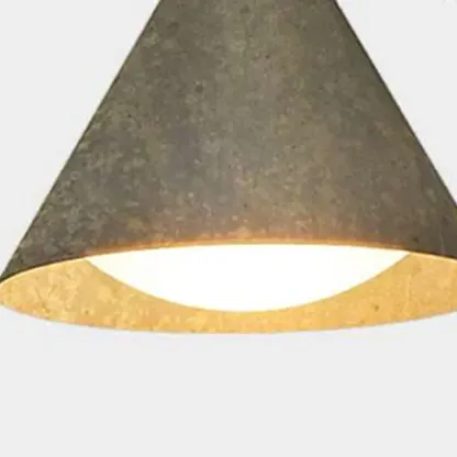 Minimalist Metal Cone Outdoor Wall Sconce Image - 9