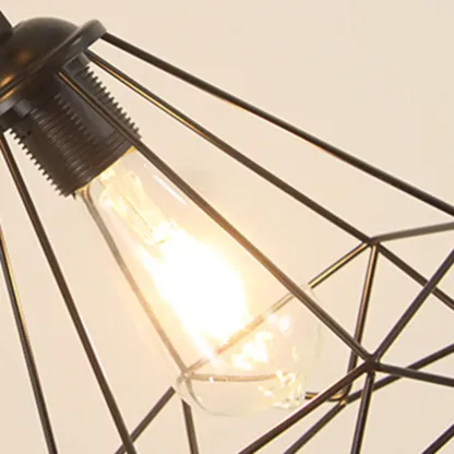 Modern Black Metal Adjustable Island Pendant for Dining Area Image - 5