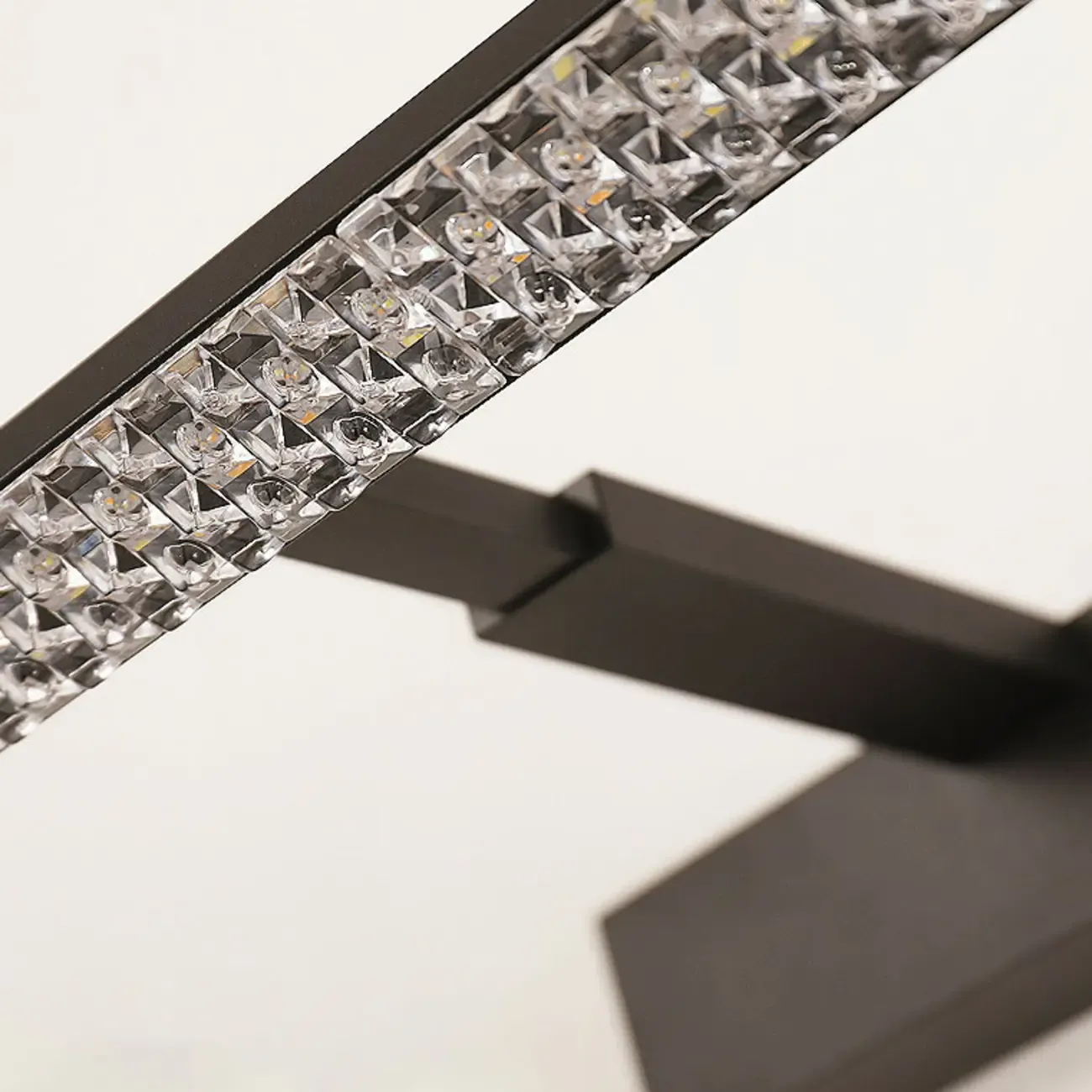 Elegant Black LED Vanity Light with Acrylic Shade for Bathroom Image - 9