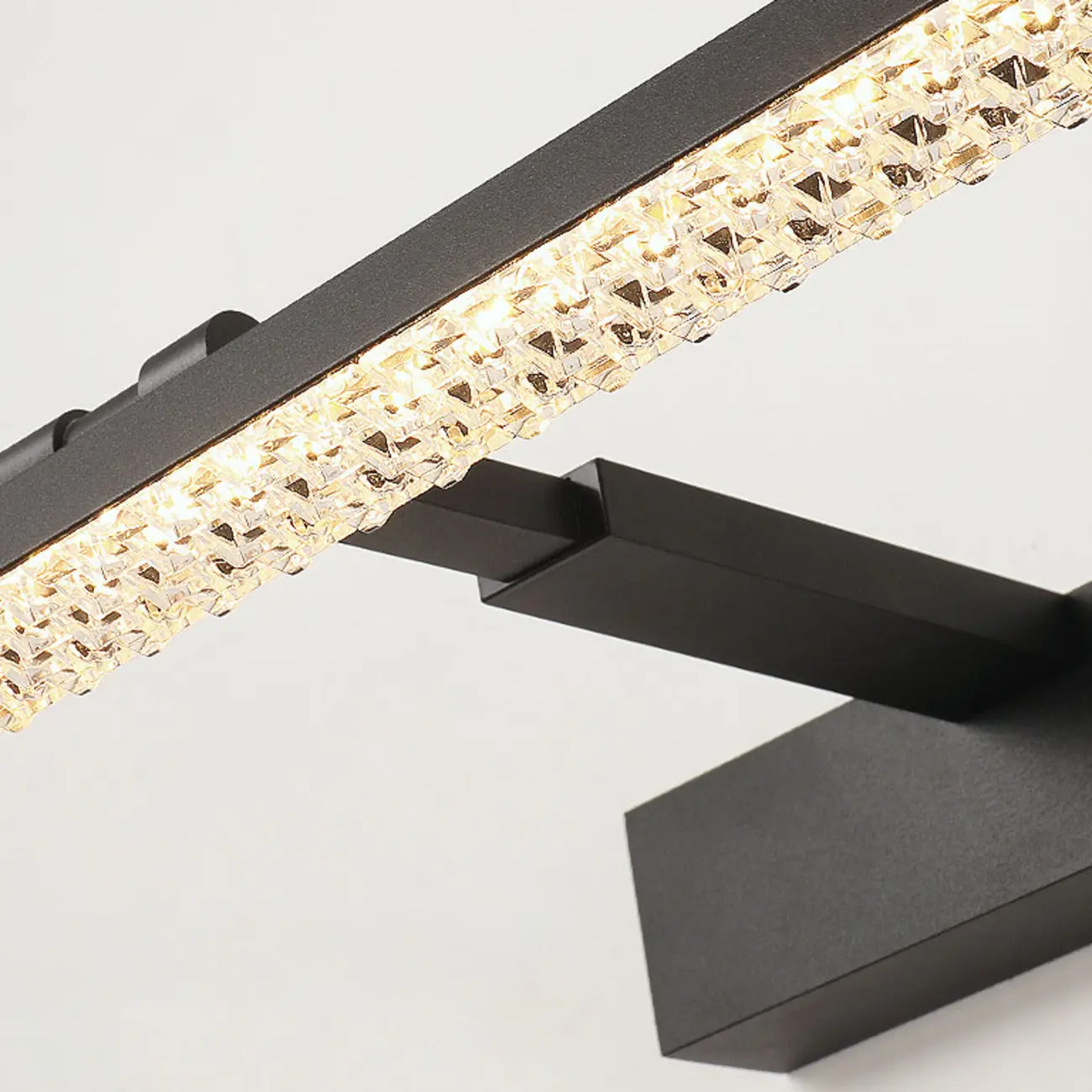 Elegant Black LED Vanity Light with Acrylic Shade for Bathroom Image - 10 | homeyfad