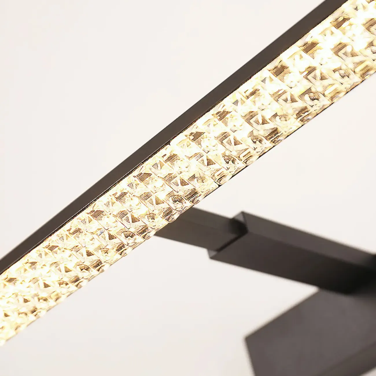 Elegant Black LED Vanity Light with Acrylic Shade for Bathroom Image - 11