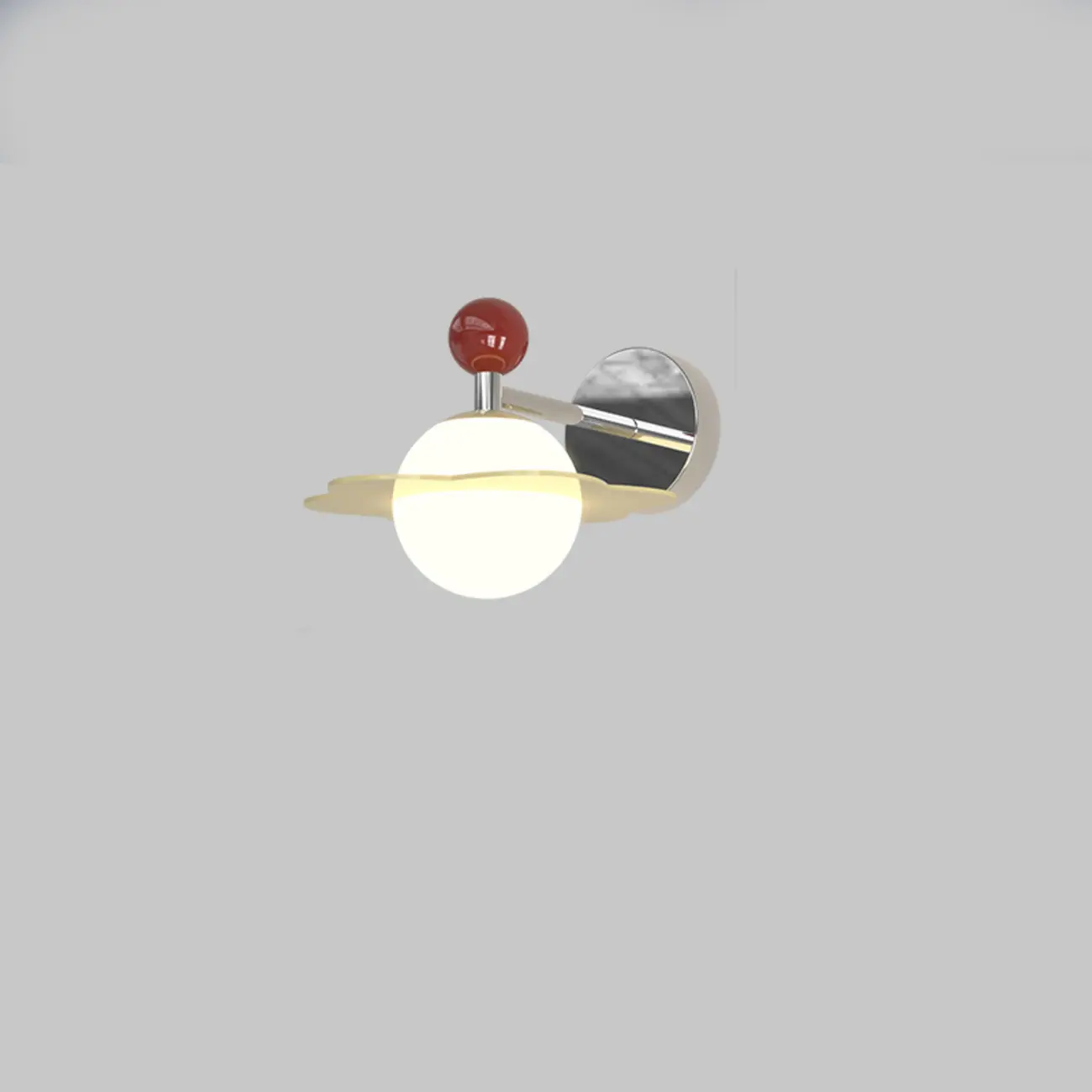 Art Deco Metal Wall Light with Acrylic Shade Image - 3 | homeyfad