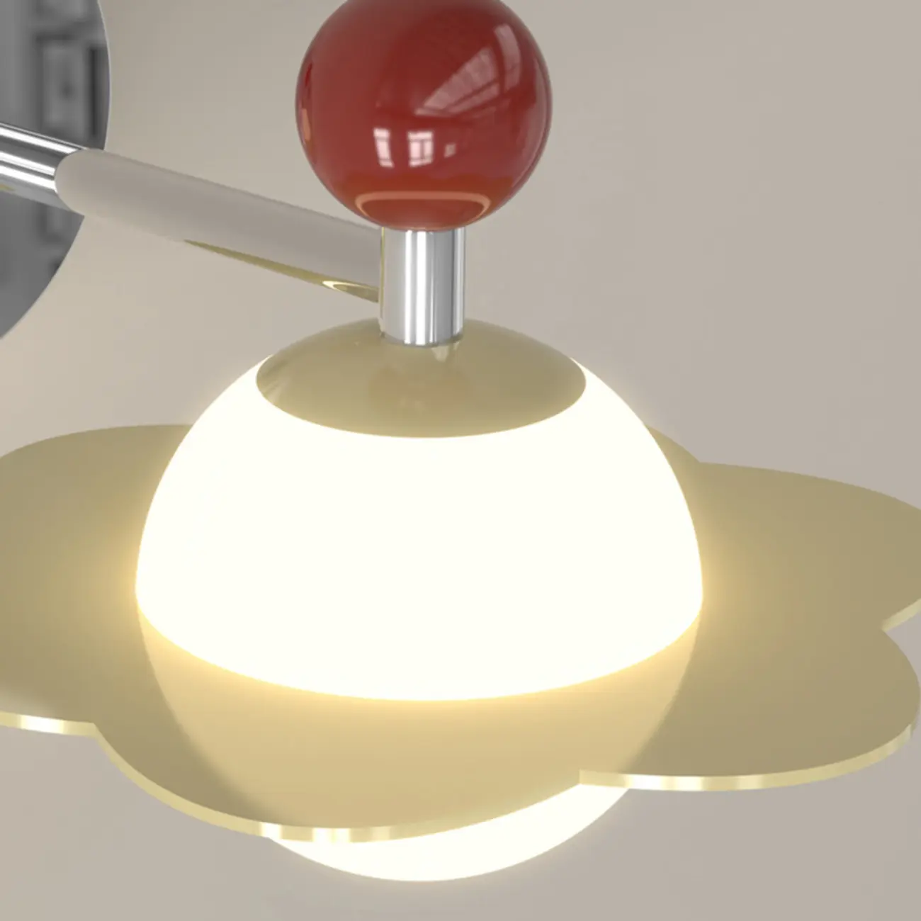 Art Deco Metal Wall Light with Acrylic Shade Image - 12 | homeyfad