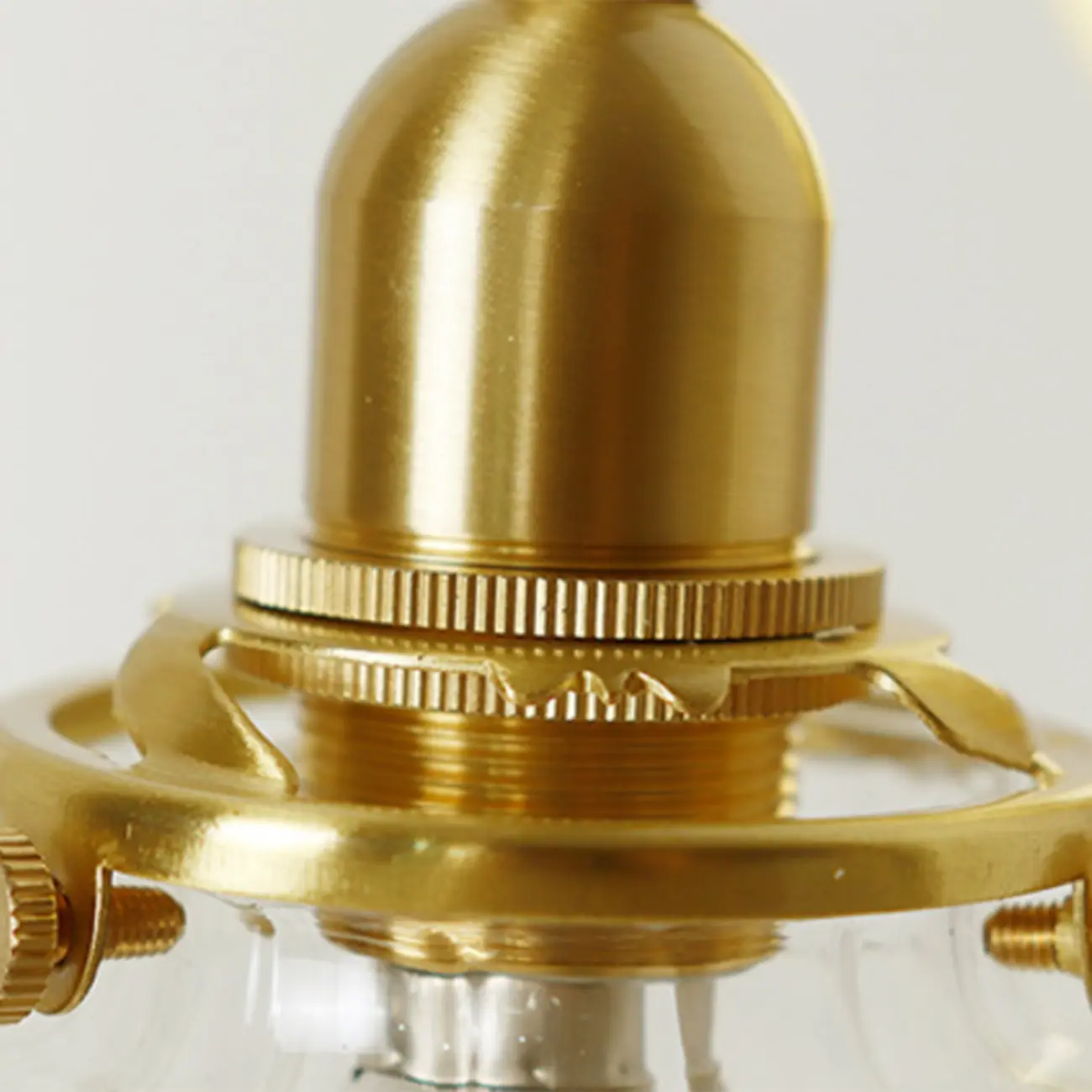 Transparent Globe Brass LED Wall Sconce for Hallway Lighting | homeyfad