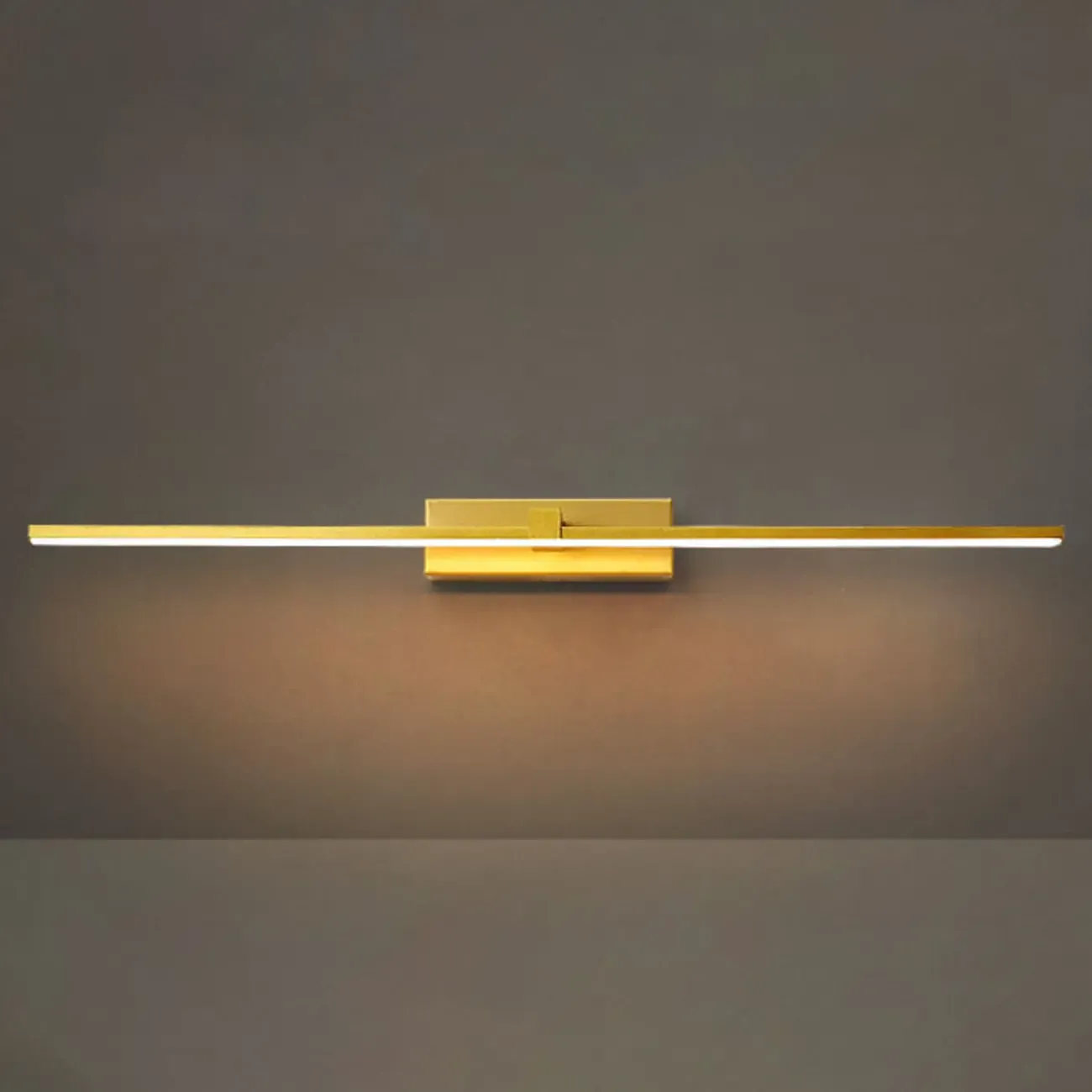 Modern Metal Linear LED Vanity Light with Third Gear Dimming - HomeyFad