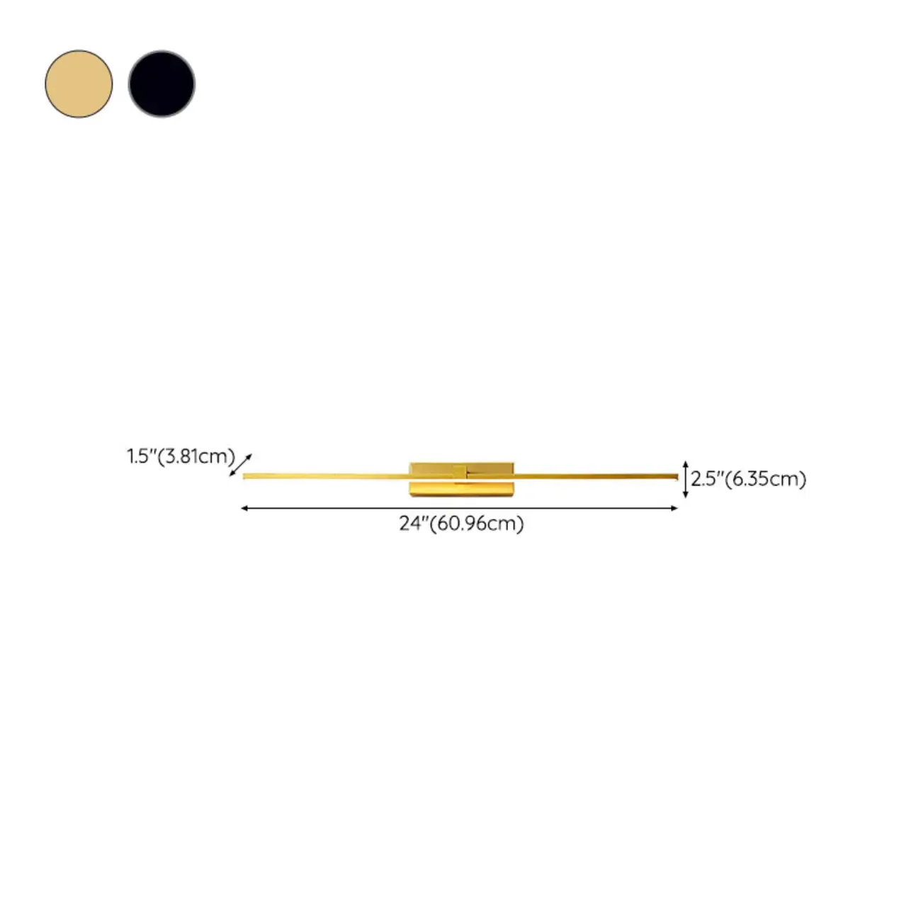 Modern Metal Linear LED Vanity Light with Third Gear Dimming Image - 16