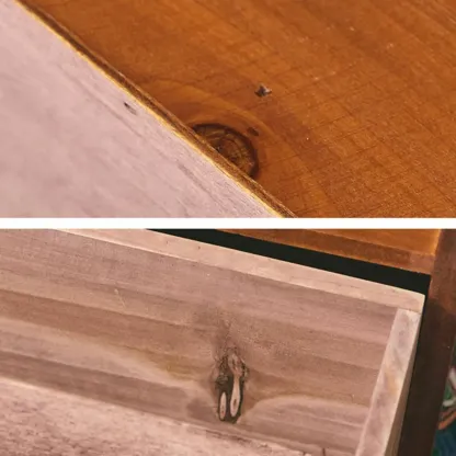 Wooden Small Display Cabinet with Glass Doors for Home Decor Image - 7