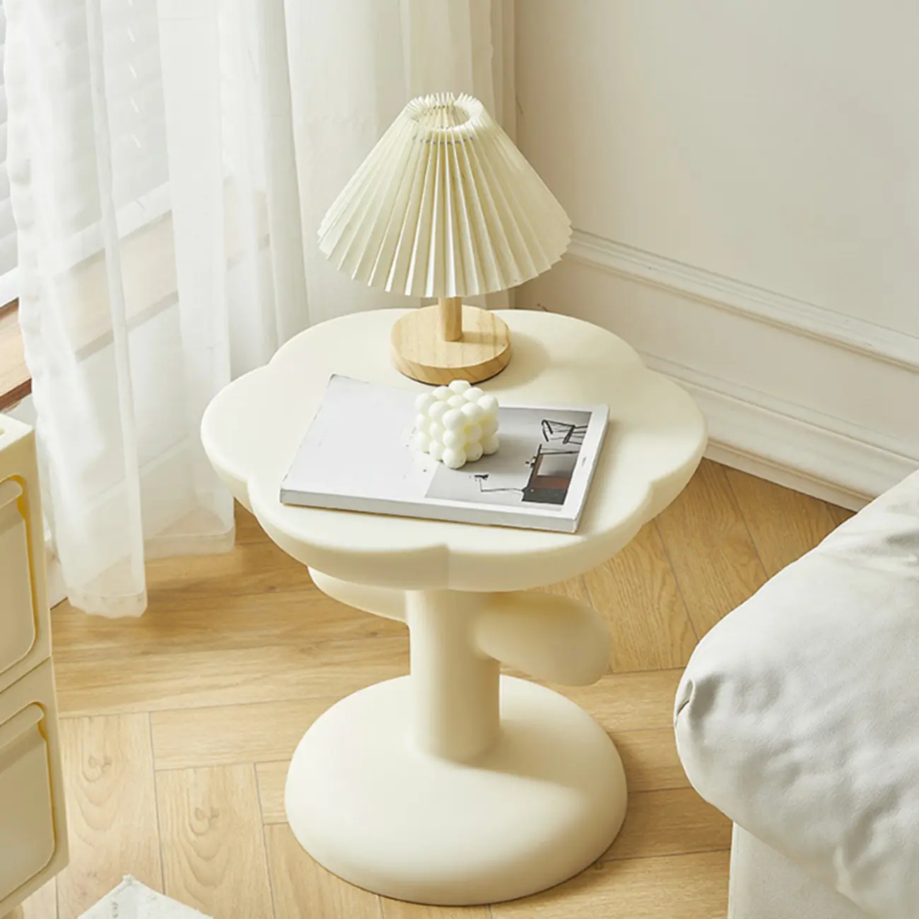 Minimalist Plastic Free Form End Table for Living Room Image - 2 | homeyfad