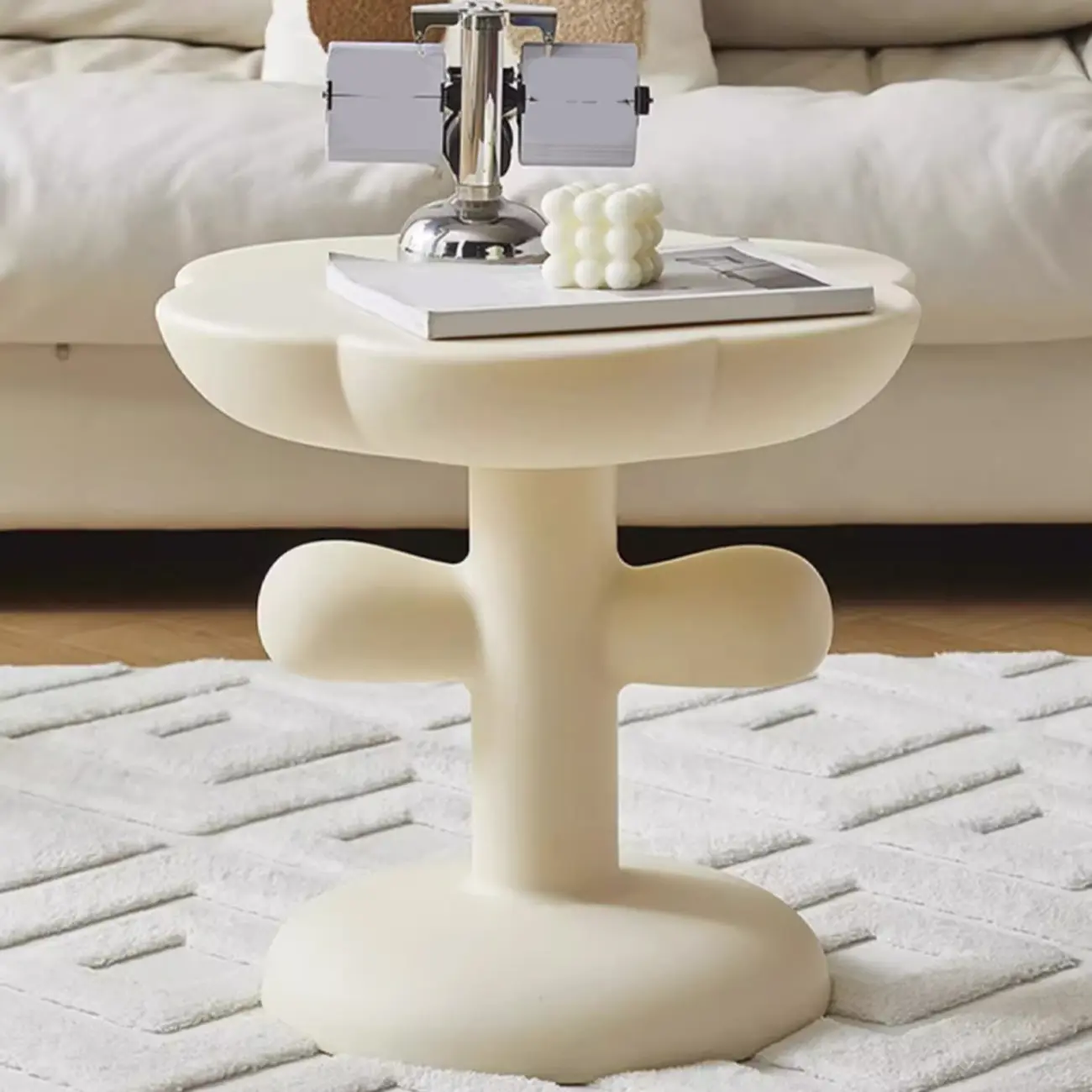 Minimalist Plastic Free Form End Table for Living Room Image - 4 | homeyfad