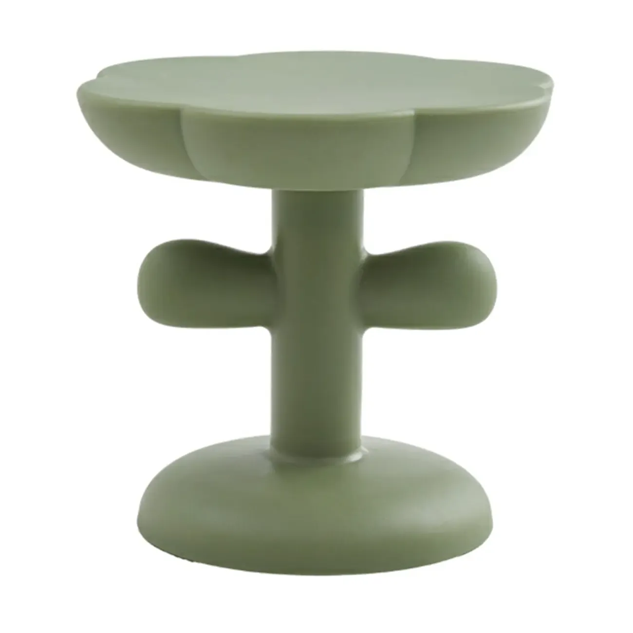 Minimalist Plastic Free Form End Table for Living Room Image - 5