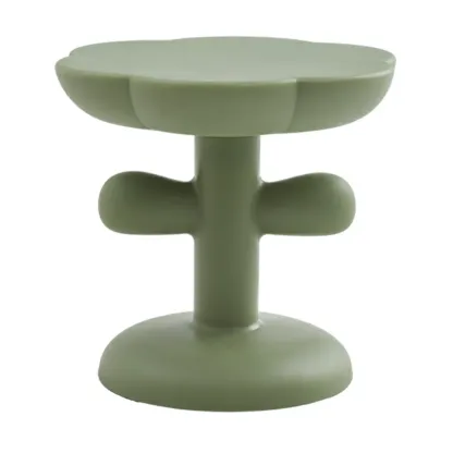 Minimalist Plastic Free Form End Table for Living Room Image - 5