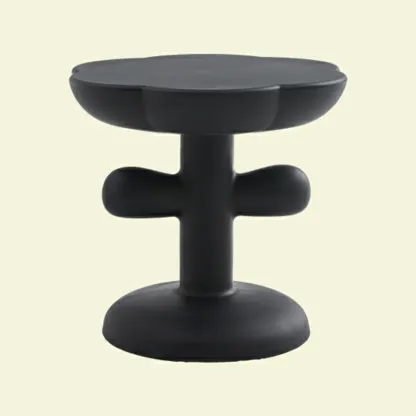 Minimalist Plastic Free Form End Table for Living Room Image - 6