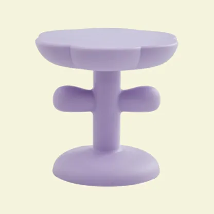 Minimalist Plastic Free Form End Table for Living Room Image - 9