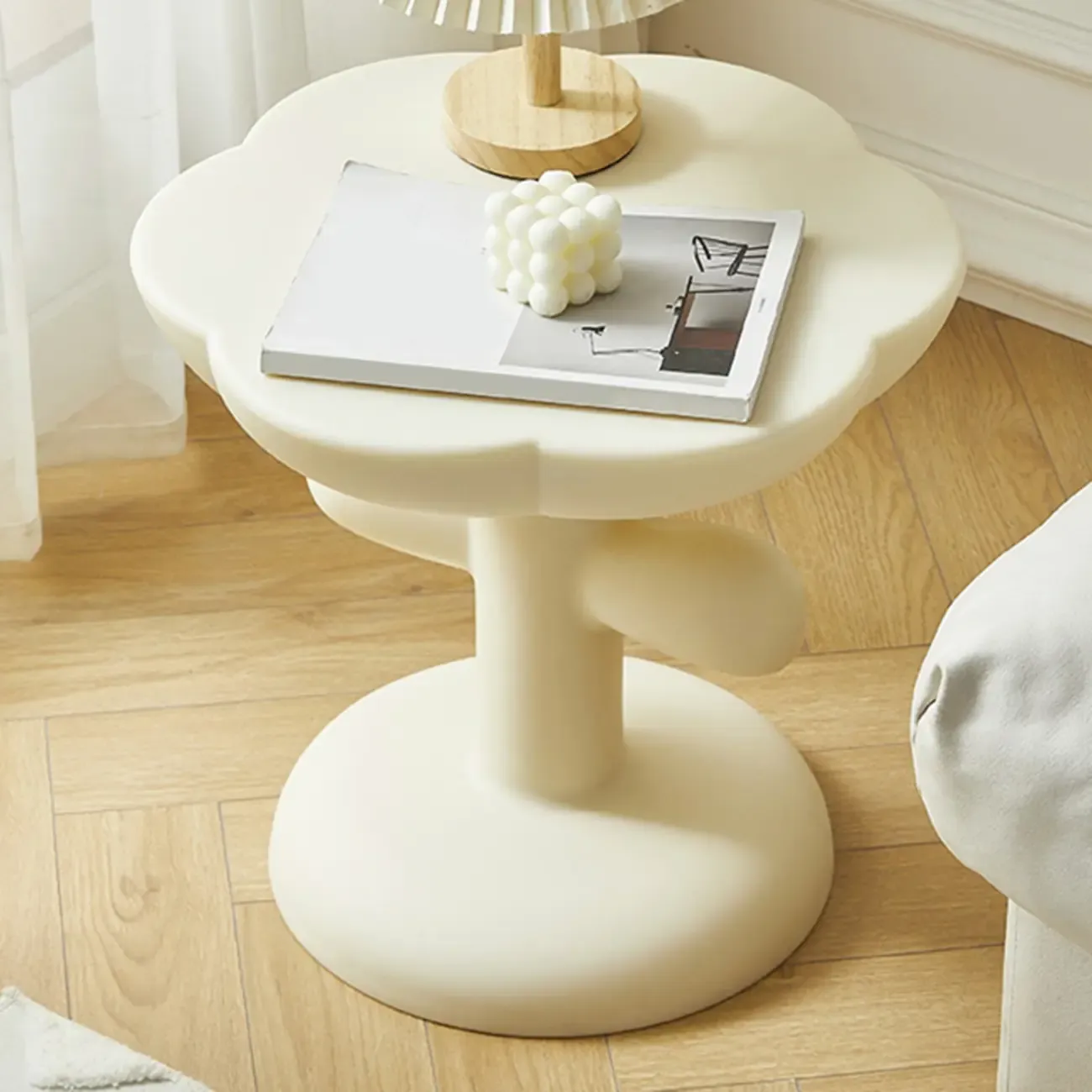 Minimalist Plastic Free Form End Table for Living Room Image - 10
