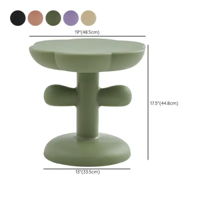Minimalist Plastic Free Form End Table for Living Room #size