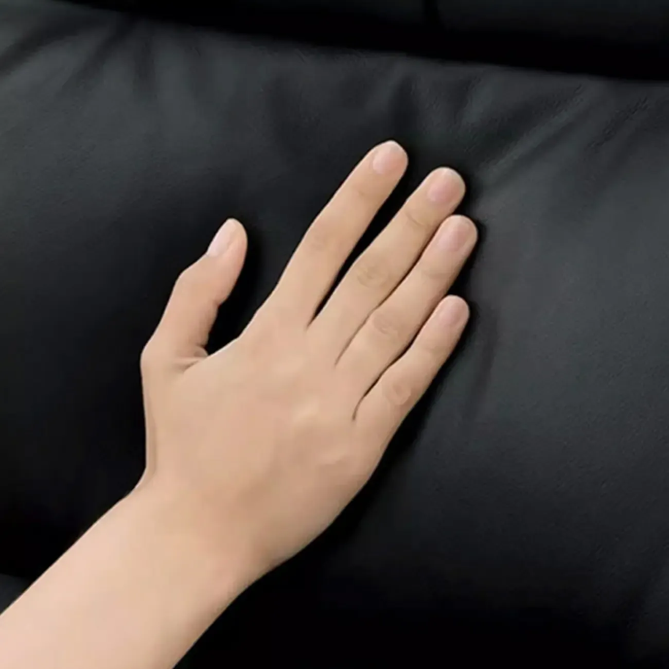 Modern Black Leather Ergonomic Swivel Office Chair Image - 7