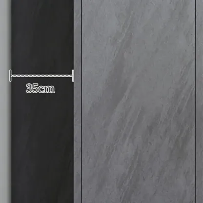 Elegant Grey Wood Hallway Shoe Cabinet with Metal Legs Image - 8