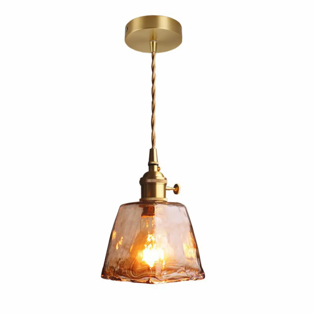 Modern Gold Glass Pendant Light for Kitchen or Dining Image - 10 | homeyfad