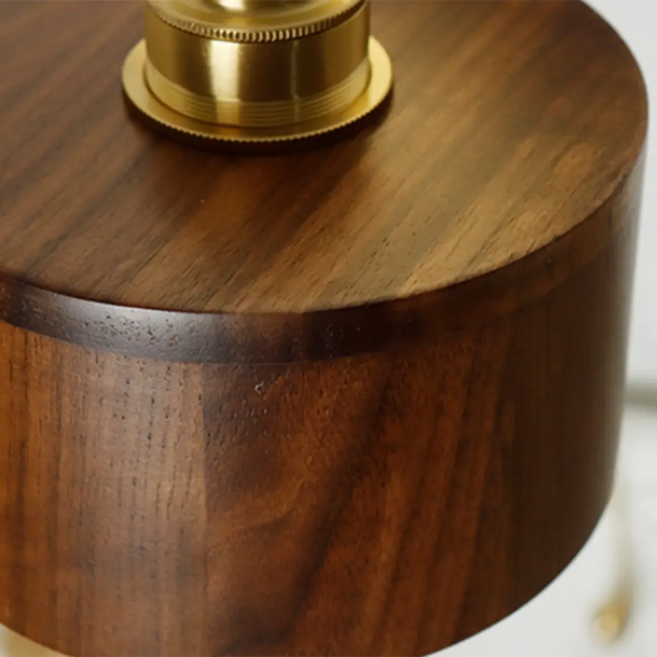 Modern Minimalist Wood Alloy Wall Sconce for Living Room