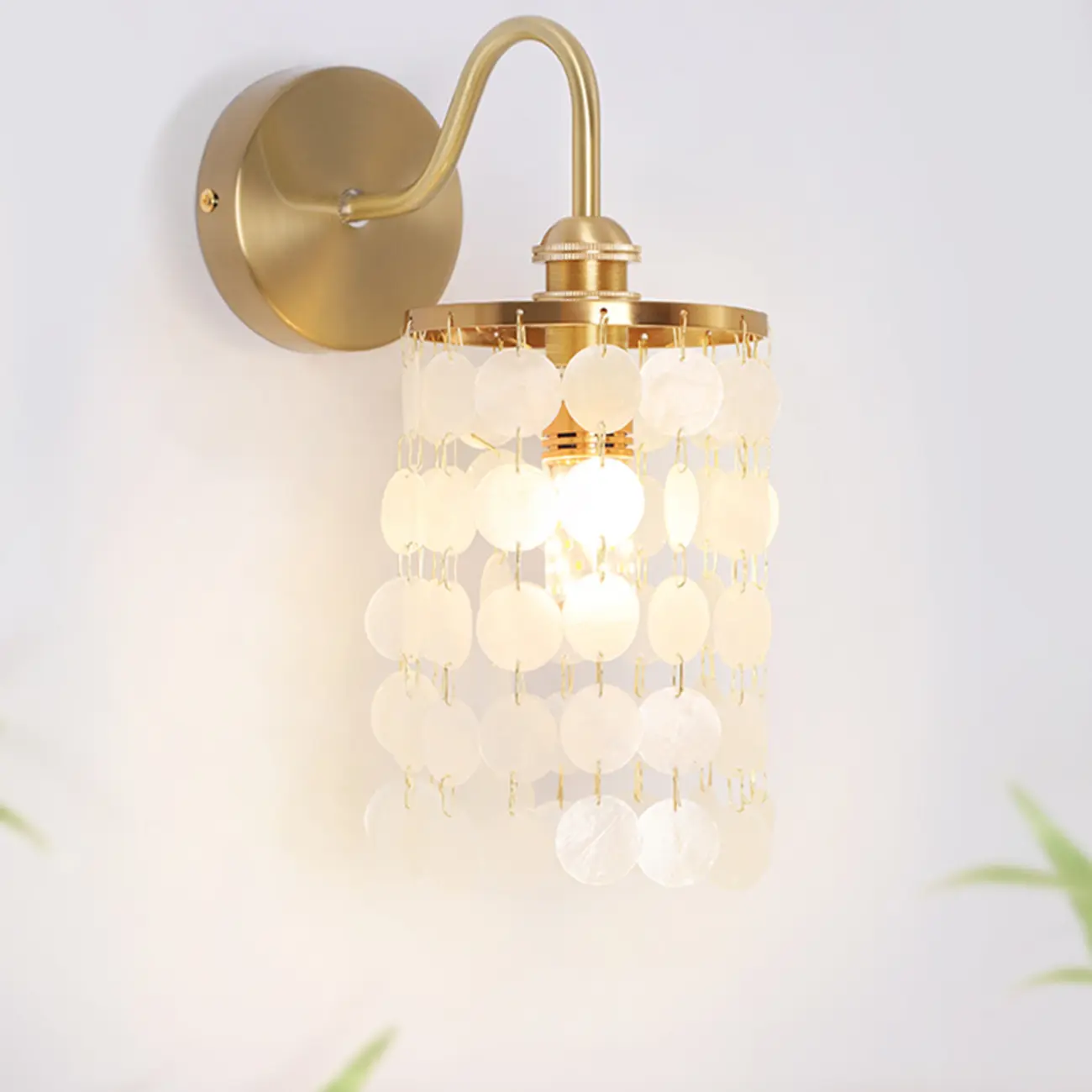 Modern Gold Wall Sconce with Crystal Shade for Bedroom Image - 8 | homeyfad