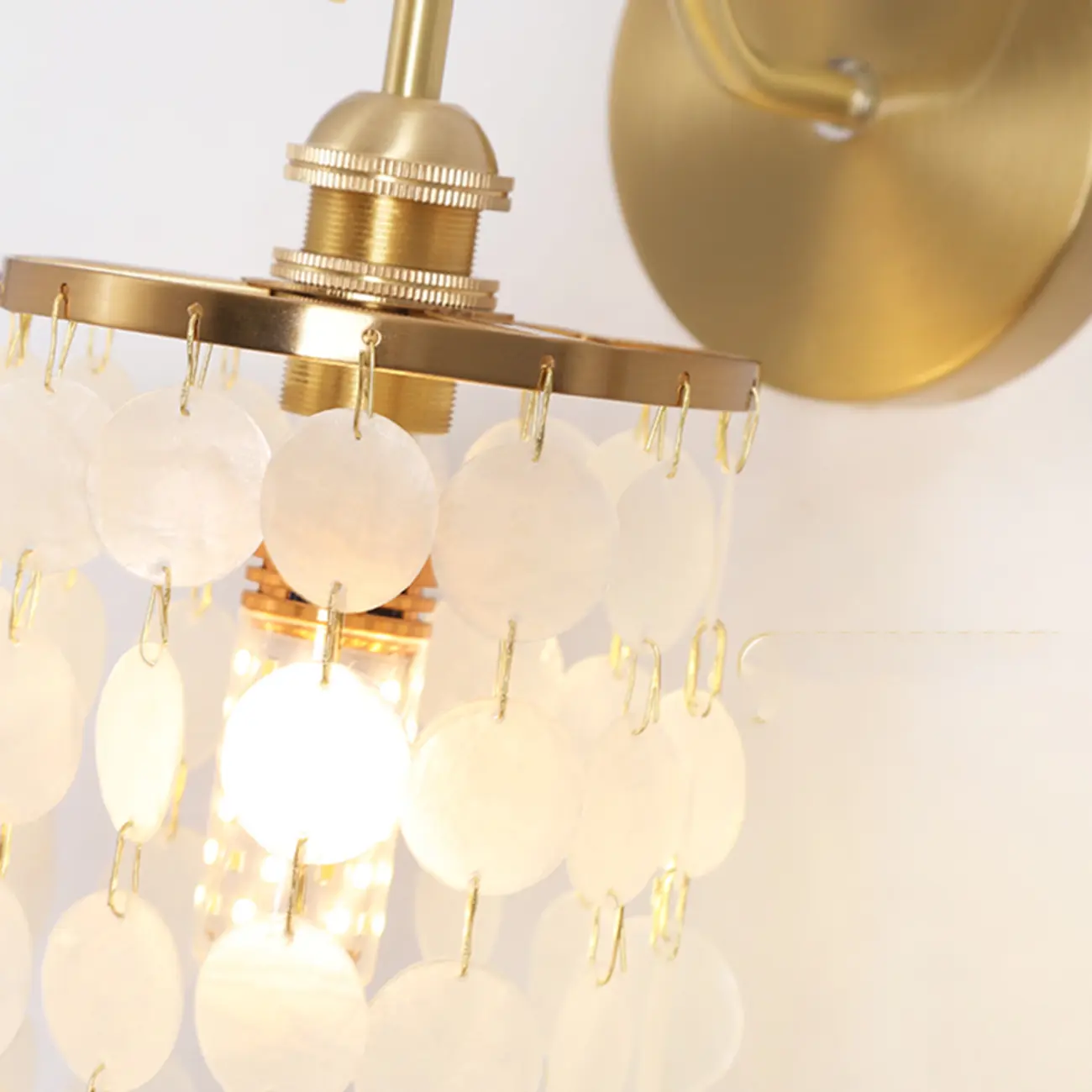 Modern Gold Wall Sconce with Crystal Shade for Bedroom Image - 11 | homeyfad