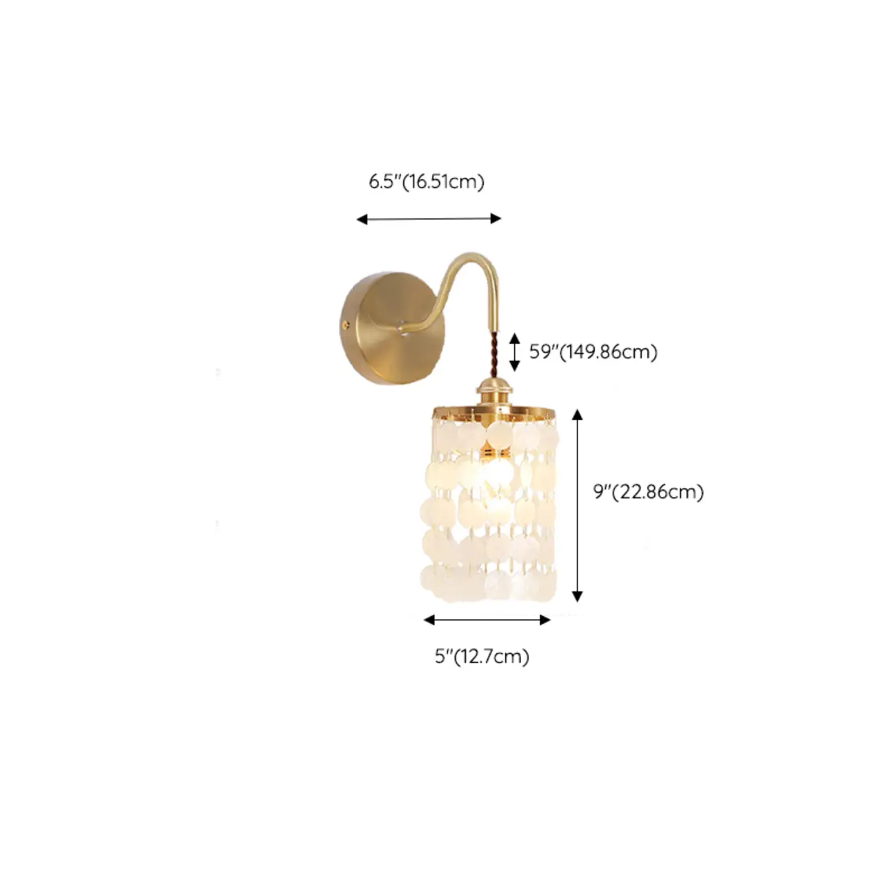 Modern Gold Wall Sconce with Crystal Shade for Bedroom Image - 13 | homeyfad