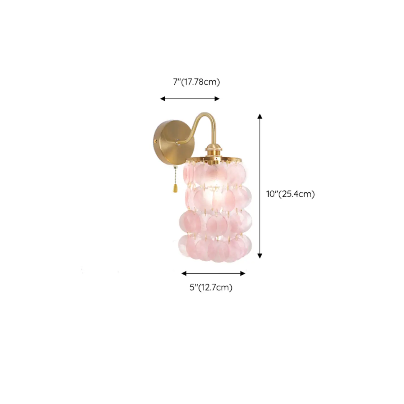 Modern Gold Wall Sconce with Crystal Shade for Bedroom Image - 14 | homeyfad