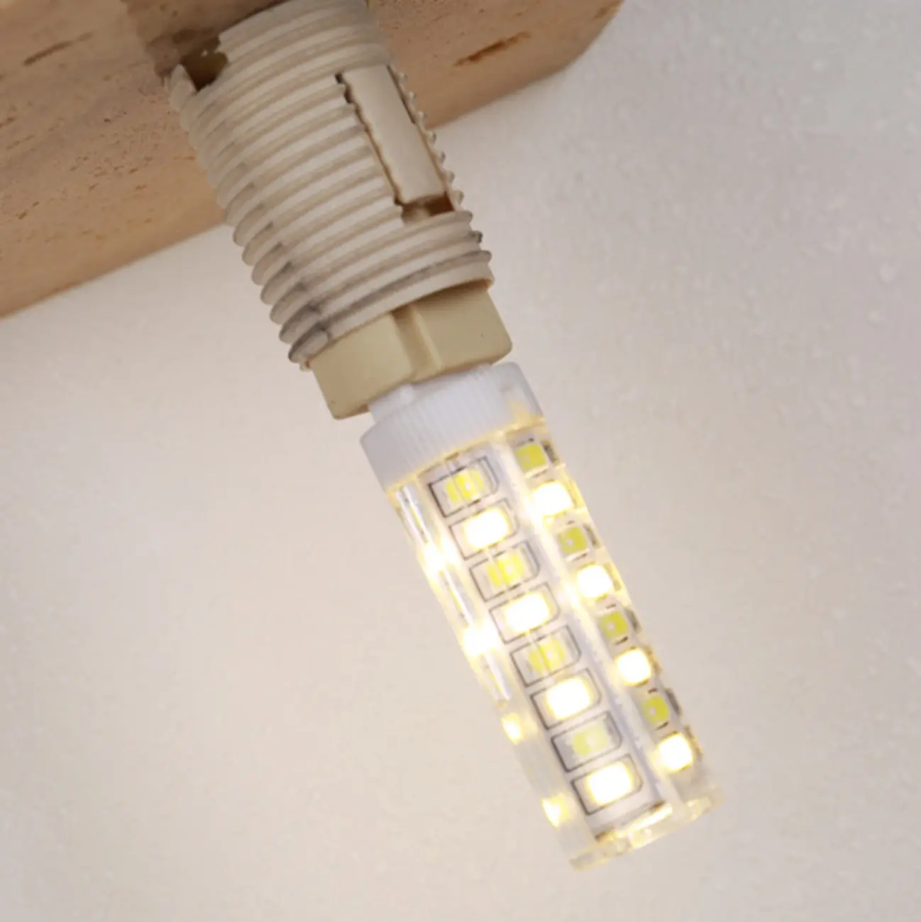 Modern Beige Stone Warm Light Wall Sconce Image - 10 | homeyfad