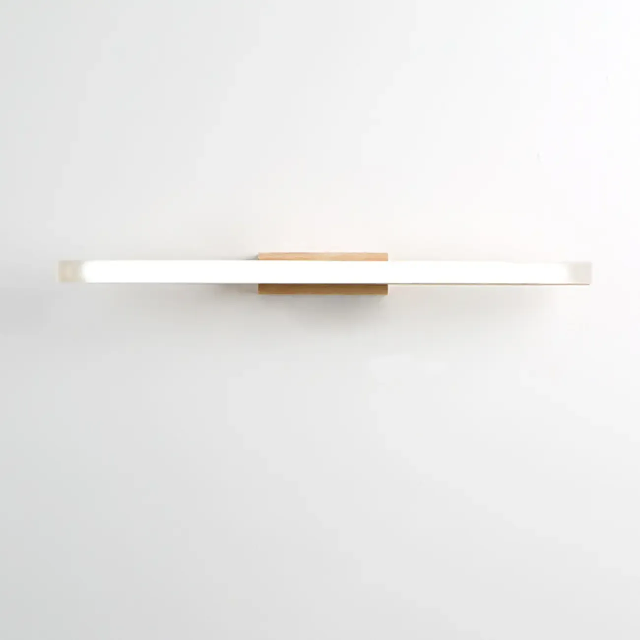 Elegant Wooden Vanity Light with Acrylic Shade for Bathroom Image - 5