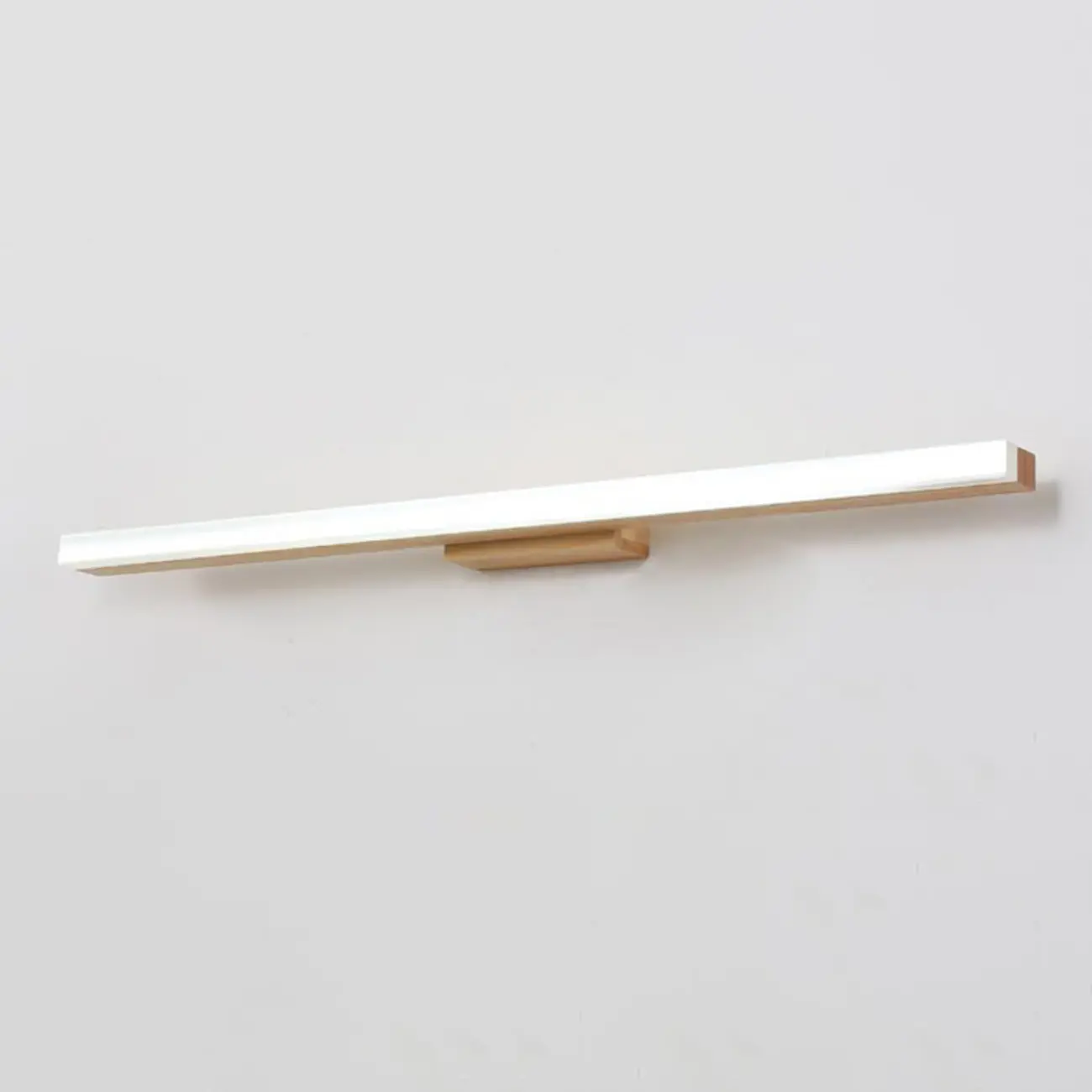 Elegant Wooden Vanity Light with Acrylic Shade for Bathroom Image - 9 | homeyfad