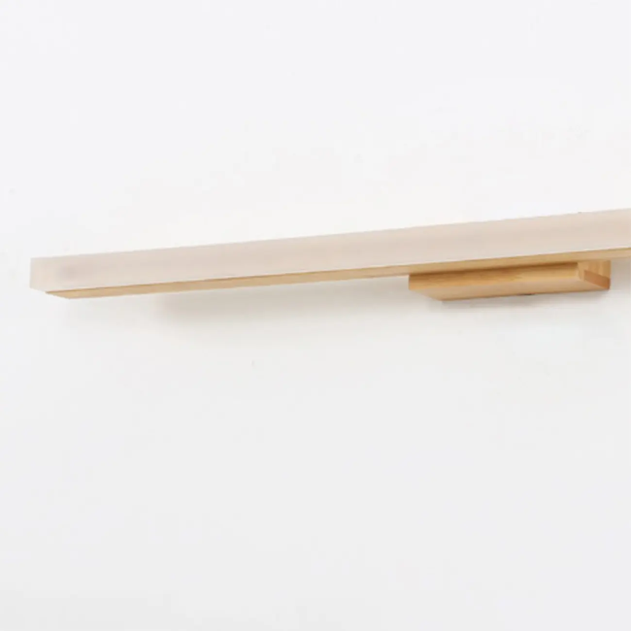 Elegant Wooden Vanity Light with Acrylic Shade for Bathroom Image - 13 | homeyfad