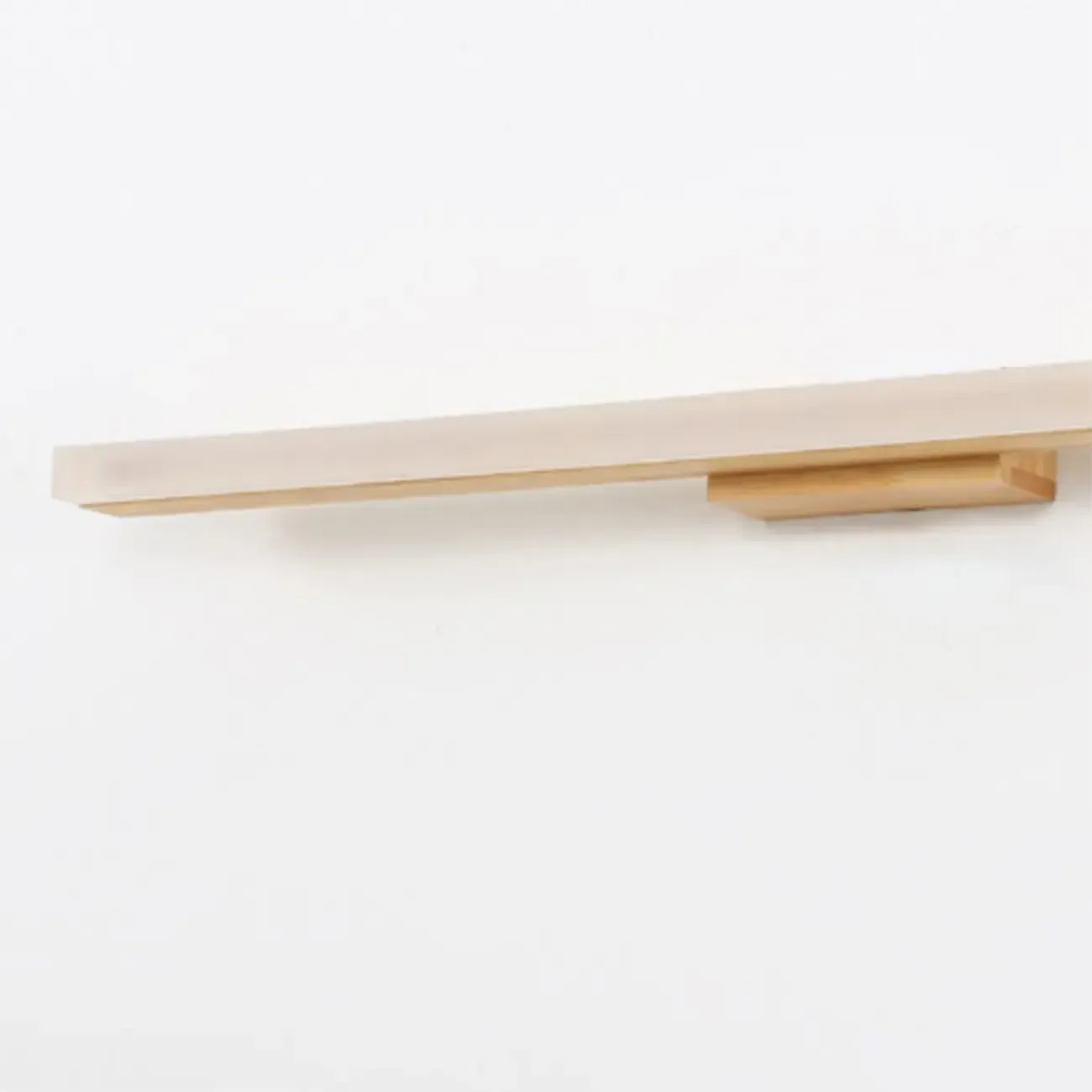 Elegant Wooden Vanity Light with Acrylic Shade for Bathroom Image - 13