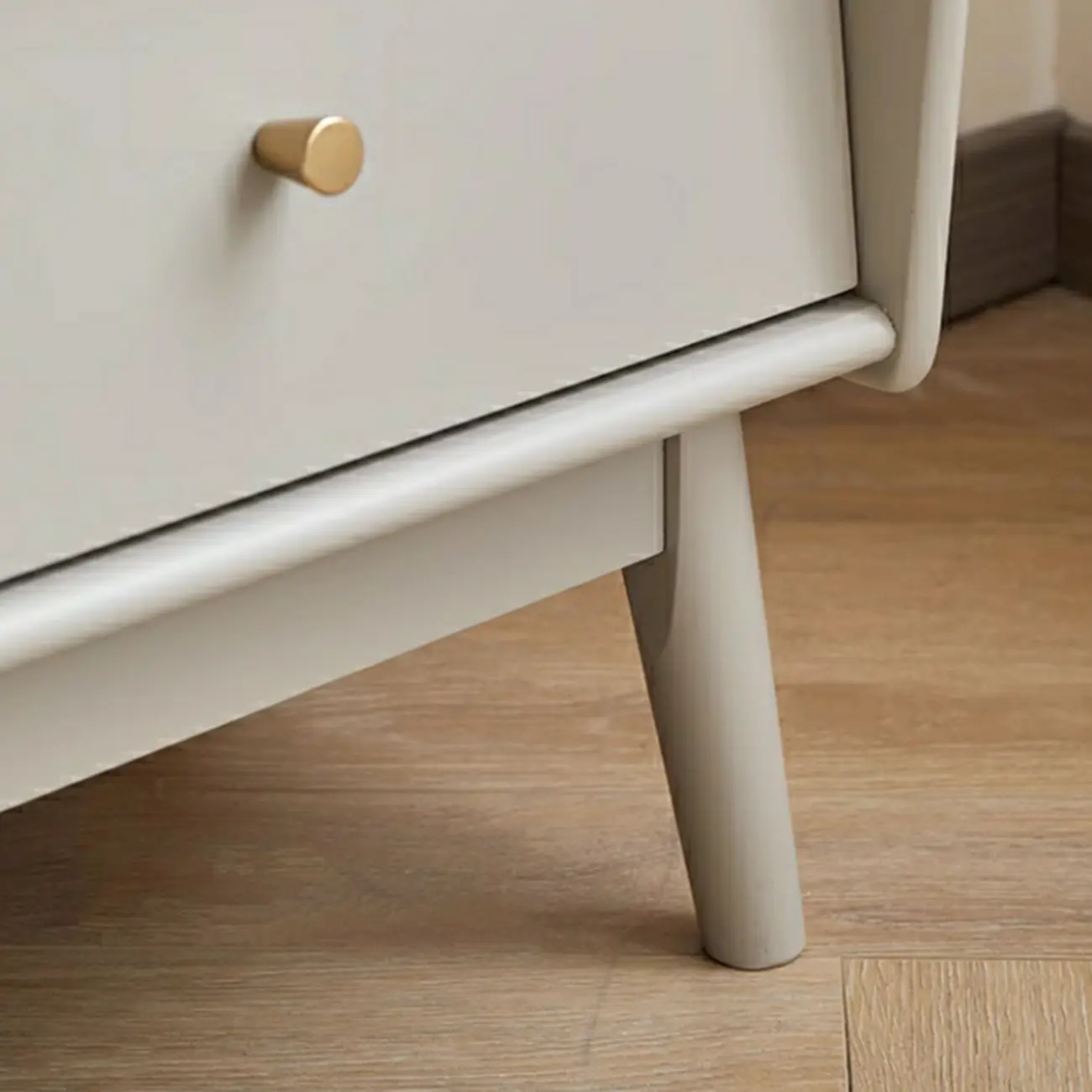 Modern Gray Pine Wooden Glass Storage Cabinet for Living Room Image - 20 | homeyfad