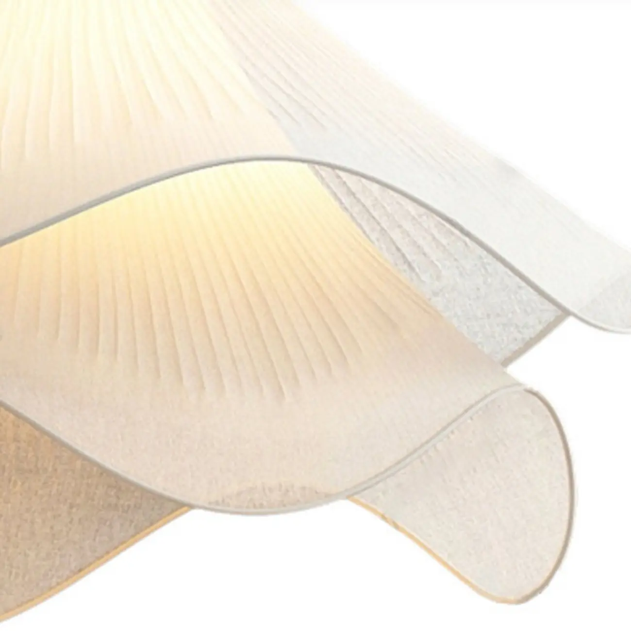 Tiered White Petal Fabric Pendant Lights for Kitchen Island Image - 6 | homeyfad